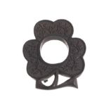 IRISH BOG OAK SHAMROCK SHAPED PHOTO FRAME