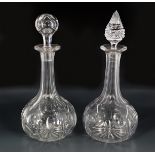 PAIR OF 19TH-CENTURY CRYSTAL DECANTERS