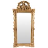 LARGE 19TH-CENTURY GILT FRAMED PIER MIRROR