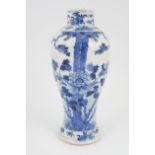 18TH-CENTURY CHINESE BLUE AND WHITE VASE