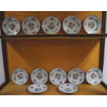 DINNER SERVICE Set of 12 Limoges polychrome plates €100 - 150