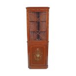 EDWARDIAN SHERATON CORNER CABINET