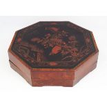 LARGE 19TH-CENTURY CHINESE LACQUERED BOX