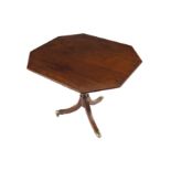 REGENCY MAHOGANY & CROSS BANDED SNAP TOP TABLE