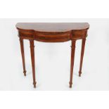 EDWARDIAN MAHOGANY & FRUITWOOD CROSSBANDED TABLE