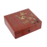 JAPANESE LACQUERED JEWELLERY BOX