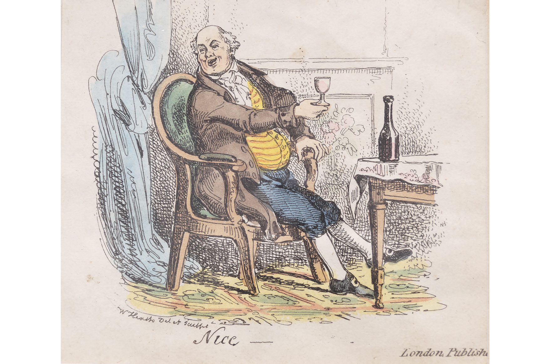 PAIR OF 19TH-CENTURY CARICATURE PRINTS - Image 2 of 4