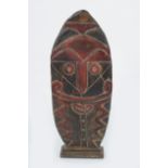 CARVED WOOD AFRICAN CEREMONIAL SHIELD