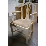 SET OF 8 EDWARDIAN HEPPLEWHITE DINING CHAIRS