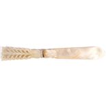 MOTHER O’PEARL ACANTHUS LEAF CARVED LETTER OPENER