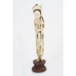 19TH-CENTURY JAPANESE CARVED IVORY FIGURE