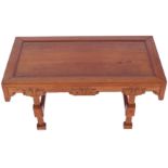 CHINESE QING PERIOD HARDWOOD COFFEE TABLE