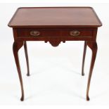 EDWARDIAN PERIOD MAHOGANY SILVER TABLE