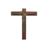 19TH-CENTURY FRENCH BRONZE CRUCIFIX