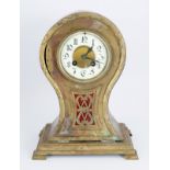 VICTORIAN BRASS MANTLE CLOCK