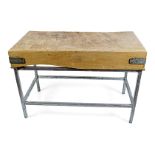 MID-CENTURY BUTCHERS BLOCK