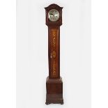 EDWARDIAN WALNUT CASED GRANDDAUGHTER CLOCK