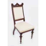 19TH-CENTURY MAHOGANY ARMORIAL CHAIR