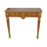 19TH-CENTURY CARVED GILT WOOD CONSOLE TABLES