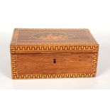 GEORGE III SHERATON MARQUETRY BOX