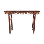 CHINESE QING PERIOD HARDWOOD ALTAR TABLE