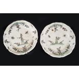 PAIR OF 18TH-CENTURY FAIENCE PLATES