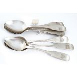 12 SILVER DESSERT SPOONS