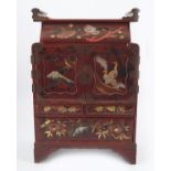 JAPANESE LACQUERED COLLECTOR'S CABINET