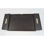 CHINESE EBONY & IVORY MOUNTED SCRIBES TABLE TRAY