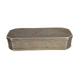 SILVER SNUFF BOX AND COVER