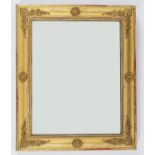 FRENCH EMPIRE GILT FRAMED MIRROR