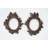 PAIR OF 19TH-CENTURY CARVED WOOD FRAMES