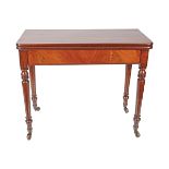 19TH-CENTURY MAHOGANY TEA TABLE