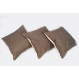 THREE VINTAGE SILK CUSHIONS