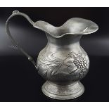 LARGE PEWTER WINE JUG