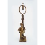 BRONZE FIGURAL TABLE LAMP