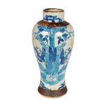 CHINESE QING PERIOD BLUE AND WHITE VASE