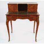 LATE 19TH-CENTURY BRASS MOUNTED KINGWOOD DESK