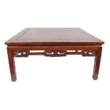 LARGE 19TH-CENTURY CHINESE HARDWOOD LOW TABLE