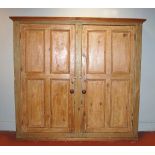 LARGE 19TH-CENTURY PINE PANELLED PANTRY CABINET