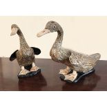 PAIR OF CHINESE QING PERIOD DUCKS