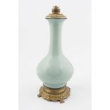 19TH-CENTURY ORMOLU AND CELADON LAMP