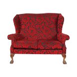 EDWARDIAN WING BACKED SETTEE