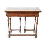 WILLIAM & MARY STYLE OAK TEA TABLE