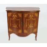 18TH-CENTURY MAHOGANY AND MARQUETRY PIER CABINET
