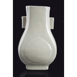 CHINESE CELADON GLAZED FANGHU VASE