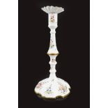 ENGLISH ENAMEL CANDLESTICK