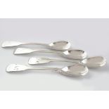 SET OF 4 MATTHEW WEST & SON CONDIMENT SPOONS