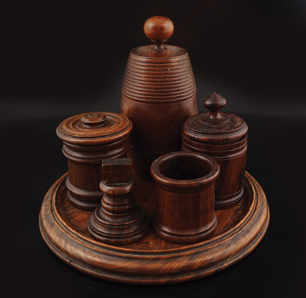 19TH-CENTURY COLLECTION OF TREEN PIECES