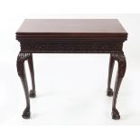 GEORGE III PERIOD MAHOGANY COMBINATION TABLE